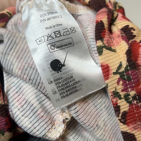 NWT ASOS Monki Tua ruched long sleeve mini dress in rose print Size Large - Picture 6 of 11